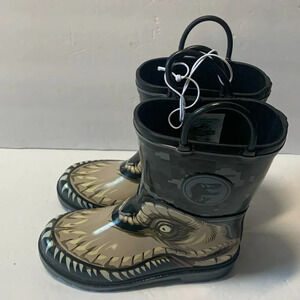 Jurassic Park Dinosaur Rubber Boots Size 13 New
